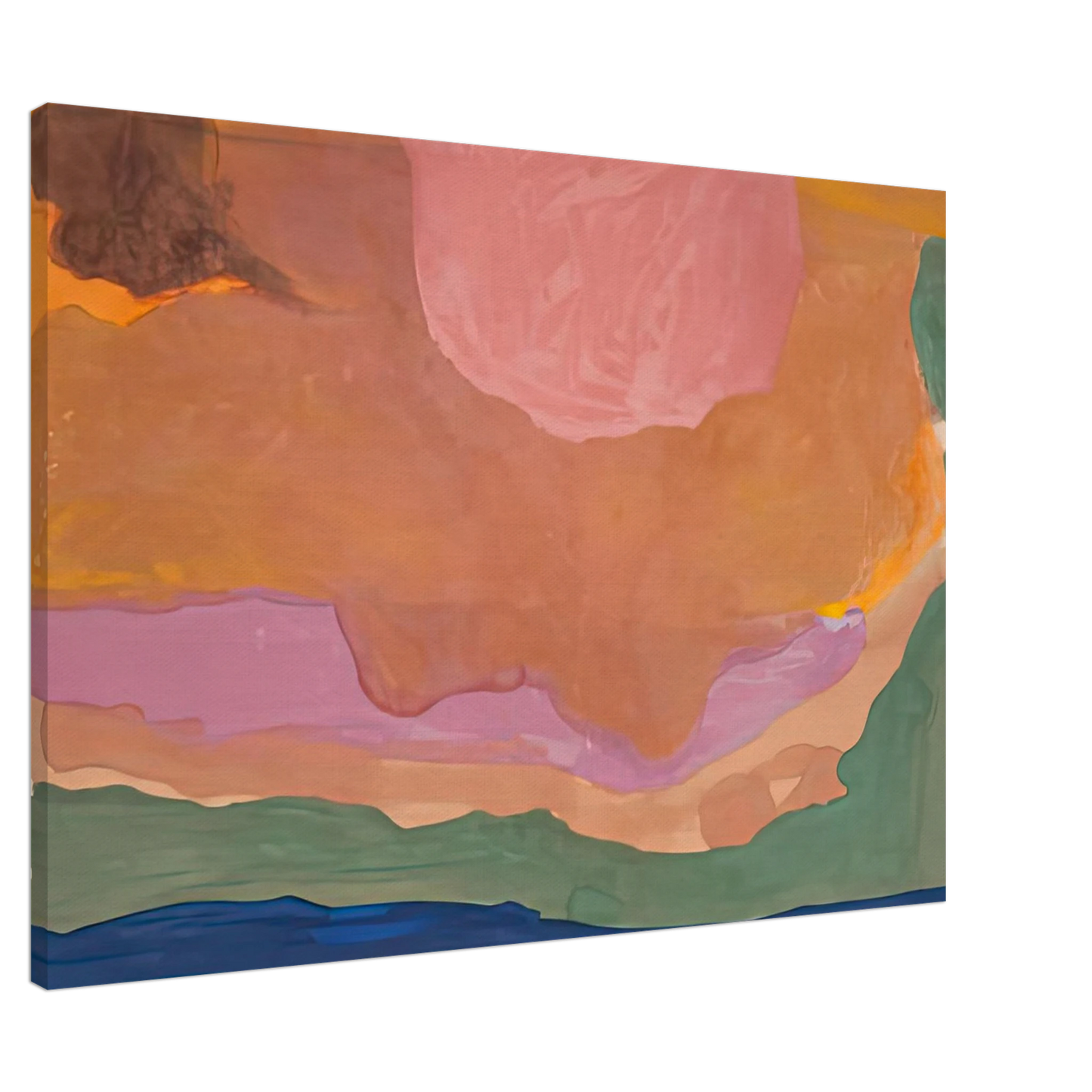 Helen Frankenthaler - Flood, 1967- Wall Art - 30x40 cm / 12x16 inches - Premium Wooden Framed Poster With Fine Art Paper-canvas - White frame