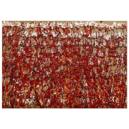 Red Tubes of Paint - 1980 - Arman Brushed Aluminum Print - 70x100 cm / 28x40 inches | Arman Aluminum Print | Arman Prints
