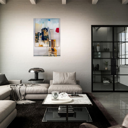 PILGRIM 1960 - Robert Rauschenberg Brushed Aluminum Print - 70x100 cm / 28x40 inches | Robert Rauschenberg Aluminum Print | Robert Rauschenberg Prints