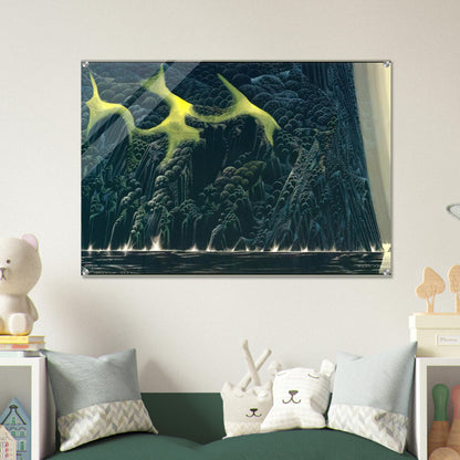 Out of the Sea - Eyvind Earle Acrylic Print - 70x100 cm / 28x40″ inches
