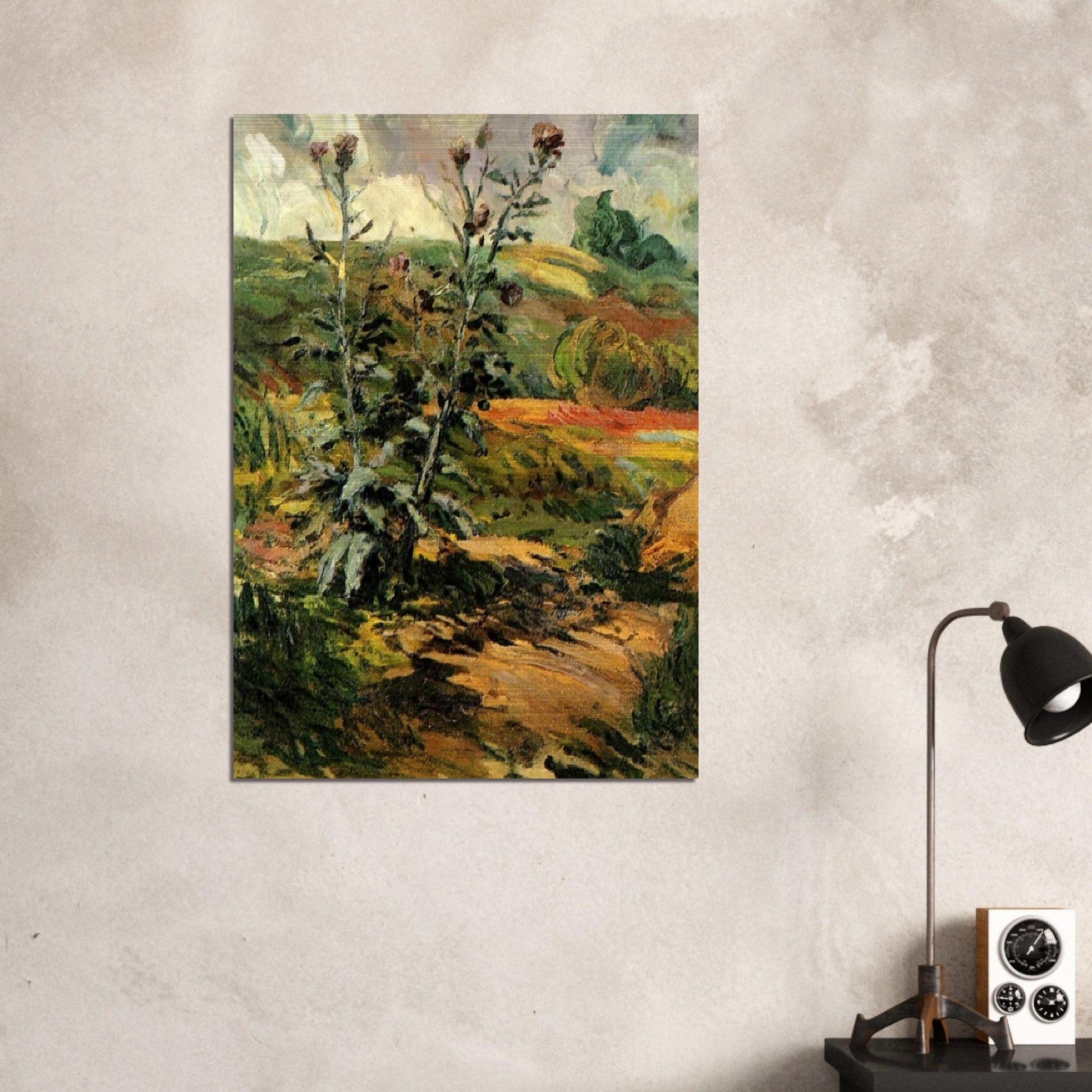 Two Thistles - Vincent van Gogh Brushed Aluminum Print - 70x100 cm / 28x40 inches | Vincent van Gogh Aluminum Print | Vincent van Gogh Prints