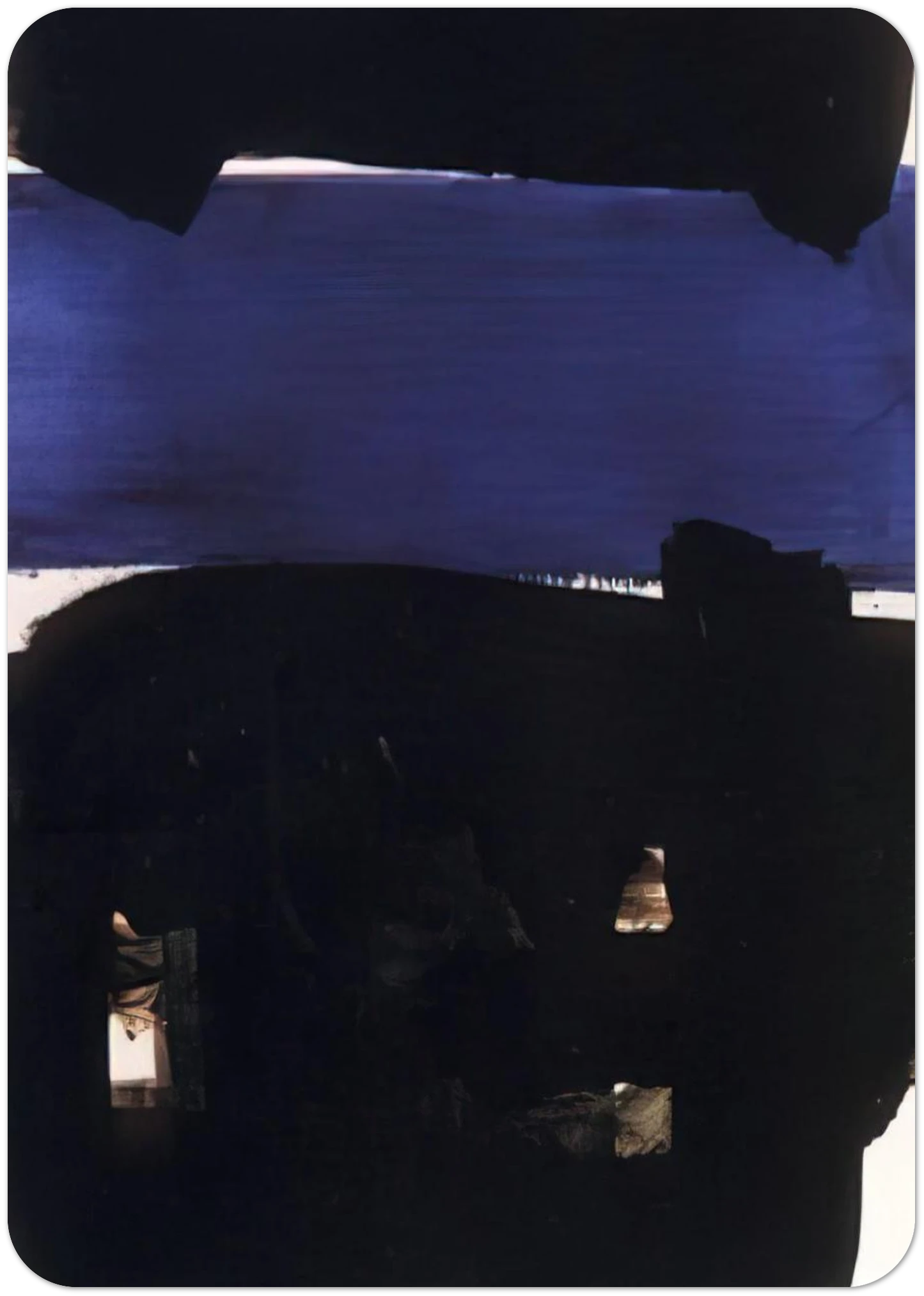 Peinture 23 Mai 1969 - 1969 By Pierre Soulages Pack of 10 Post Cards | Pierre Soulages Post Cards | A6 (10.5 x 14.8 cm) - 4.1 x 5.8 inches