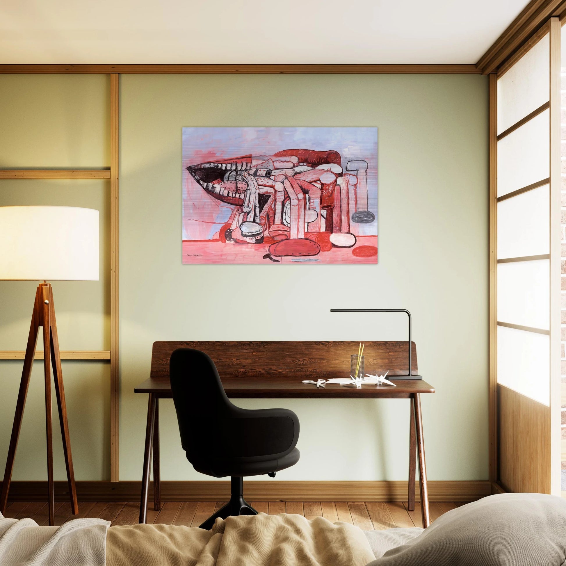 PAINTER S FORMS NO 2 1978 - Philip Guston Brushed Aluminum Print - 70x100 cm / 28x40 inches | Philip Guston Aluminum Print | Philip Guston Prints