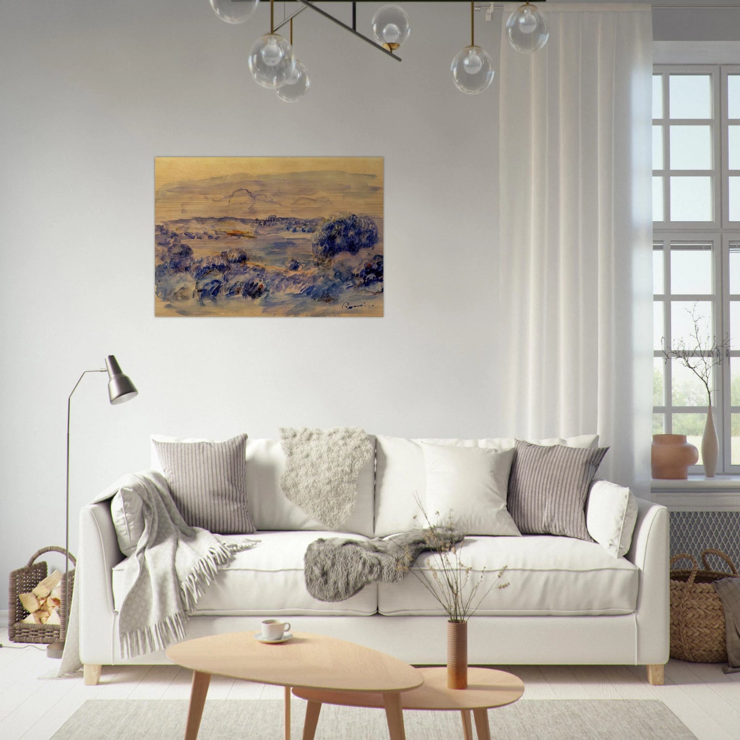 Guernsey Landscape - Pierre-Auguste Renoir Brushed Aluminum Print - 70x100 cm / 28x40 inches | Pierre-Auguste Renoir Aluminum Print | Pierre-Auguste Renoir Prints