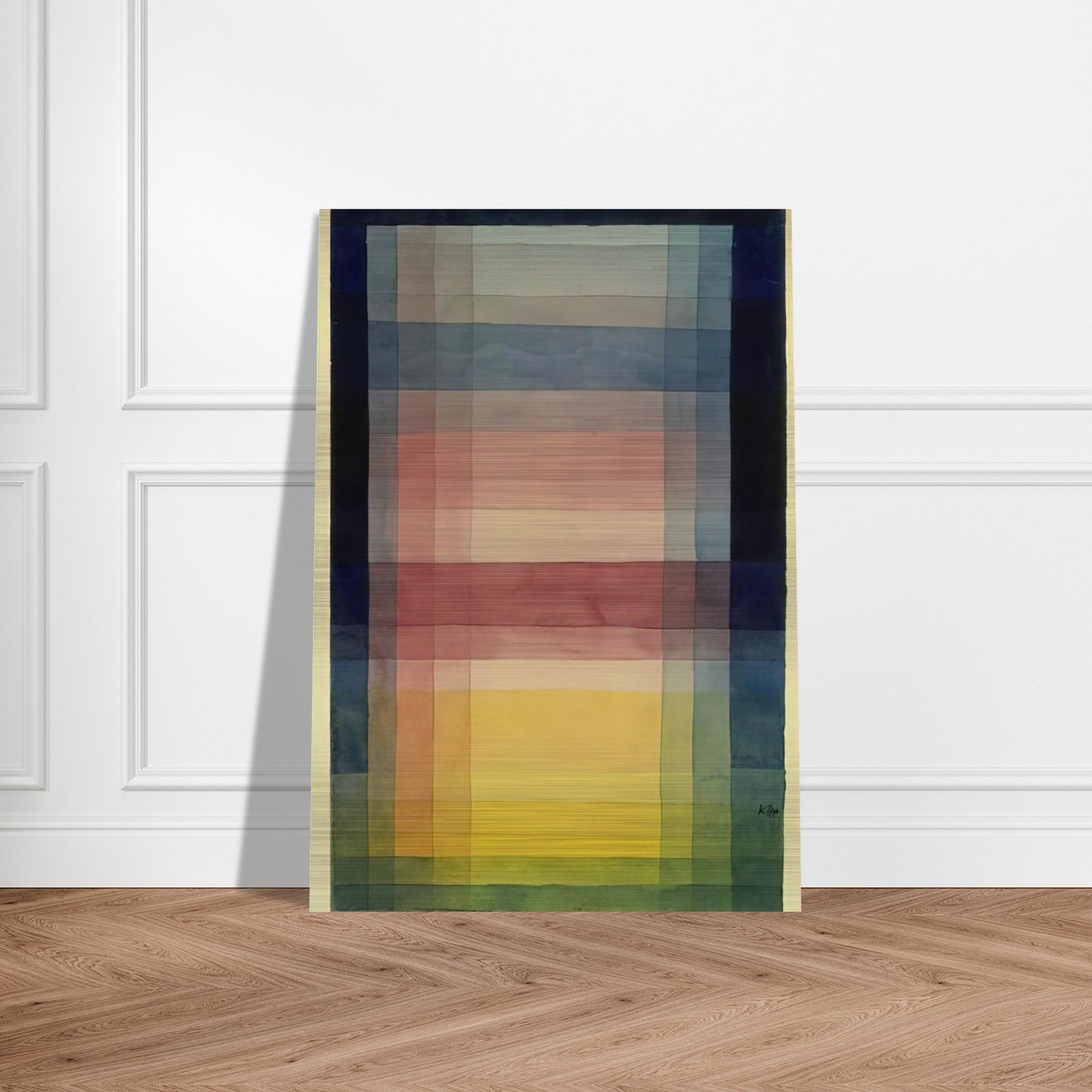ARCHITECTURE OF THE PLAIN 1923 - Paul Klee Brushed Aluminum Print - 70x100 cm / 28x40 inches | Paul Klee Aluminum Print | Paul Klee Prints