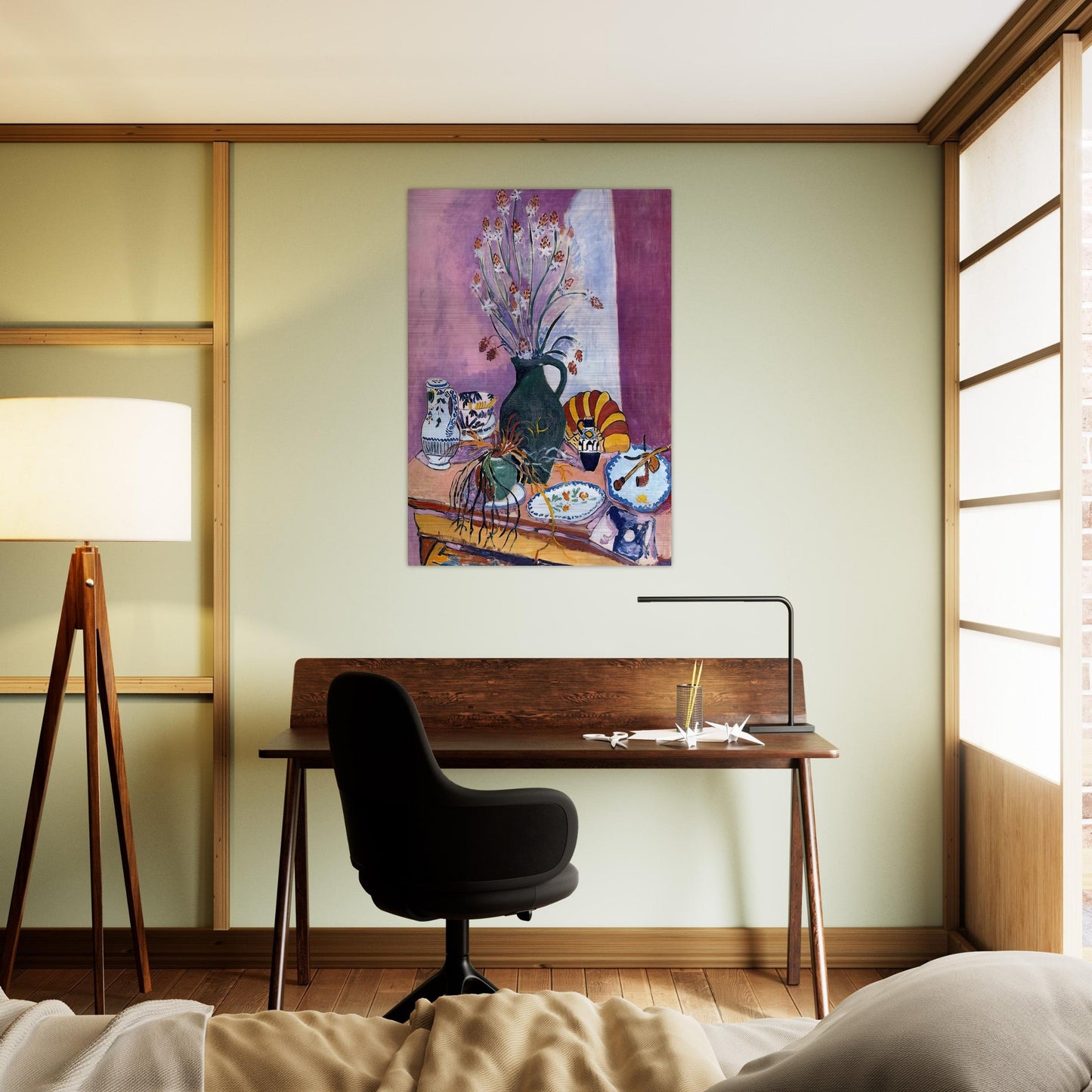 STILL LIFE WITH FLOWERS - Henri Matisse Brushed Aluminum Print - 70x100 cm / 28x40 inches | Henri Matisse Aluminum Print | Henri Matisse Prints