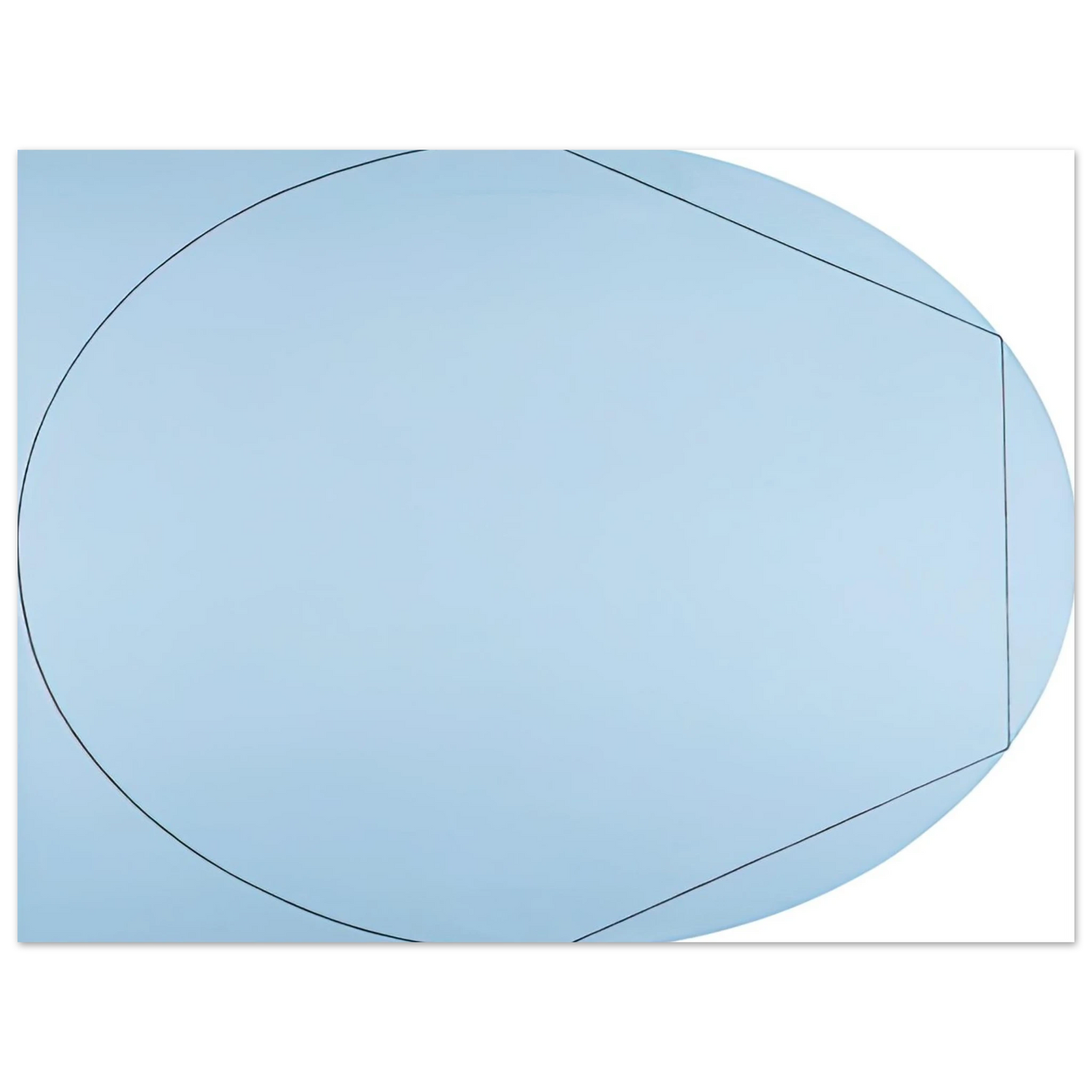 Robert Mangold - CIRCLE IN AND OUT OF A POLYGON 2 1973  75x100 cm / 30x40inches Fine Art Poster