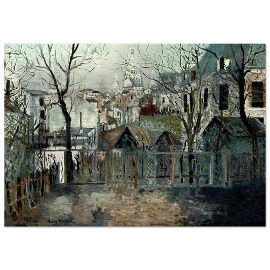 RENOIR S GARDEN - Maurice Utrillo Brushed Aluminum Print - 70x100 cm / 28x40 inches | Maurice Utrillo Aluminum Print | Maurice Utrillo Prints