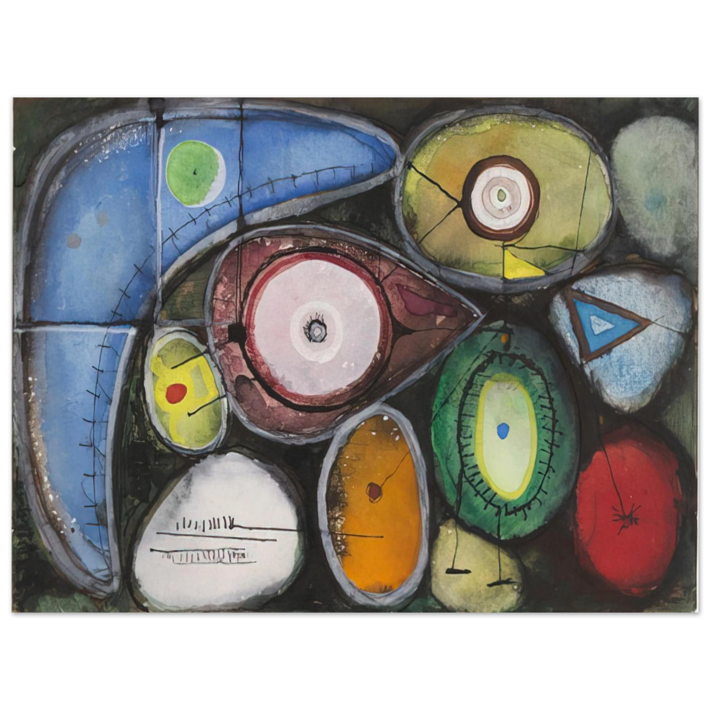 Richard Pousette-Dart - Untitled - 1946  75x100 cm / 30x40inches Fine Art Poster