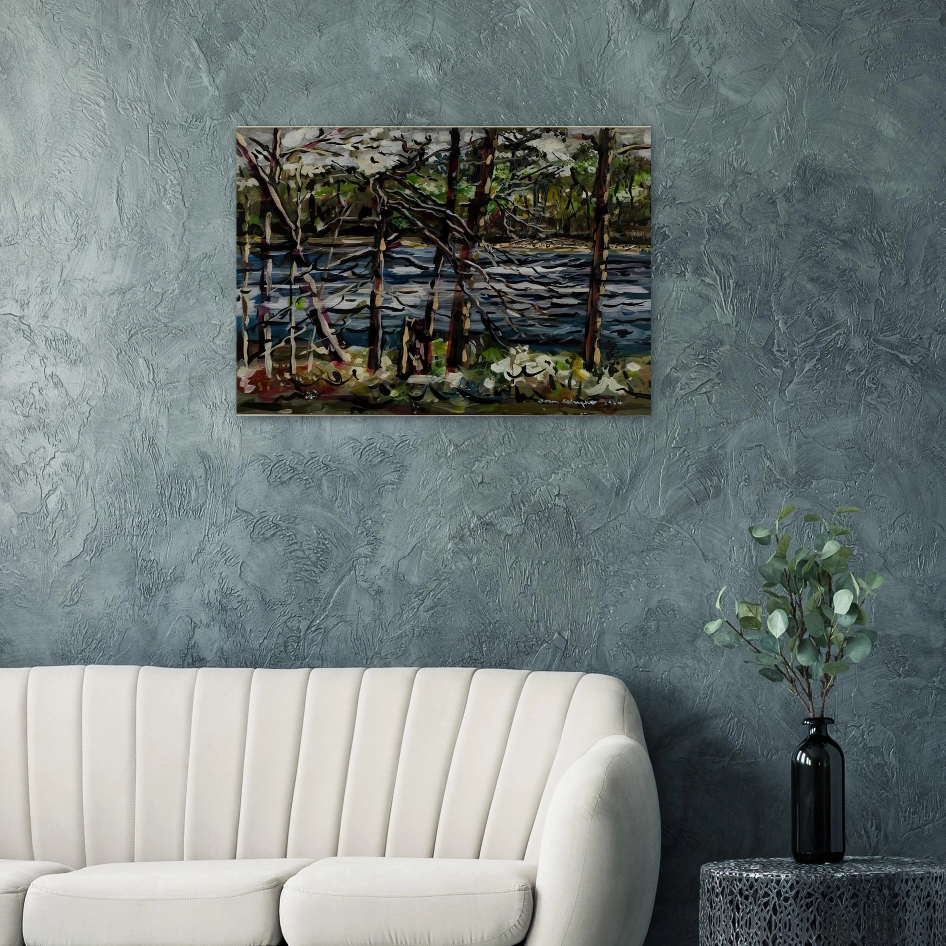 ST MARY S RIVER GEORGIA 1964 - Ivan Albright Brushed Aluminum Print - 70x100 cm / 28x40 inches | Ivan Albright Aluminum Print | Ivan Albright Prints