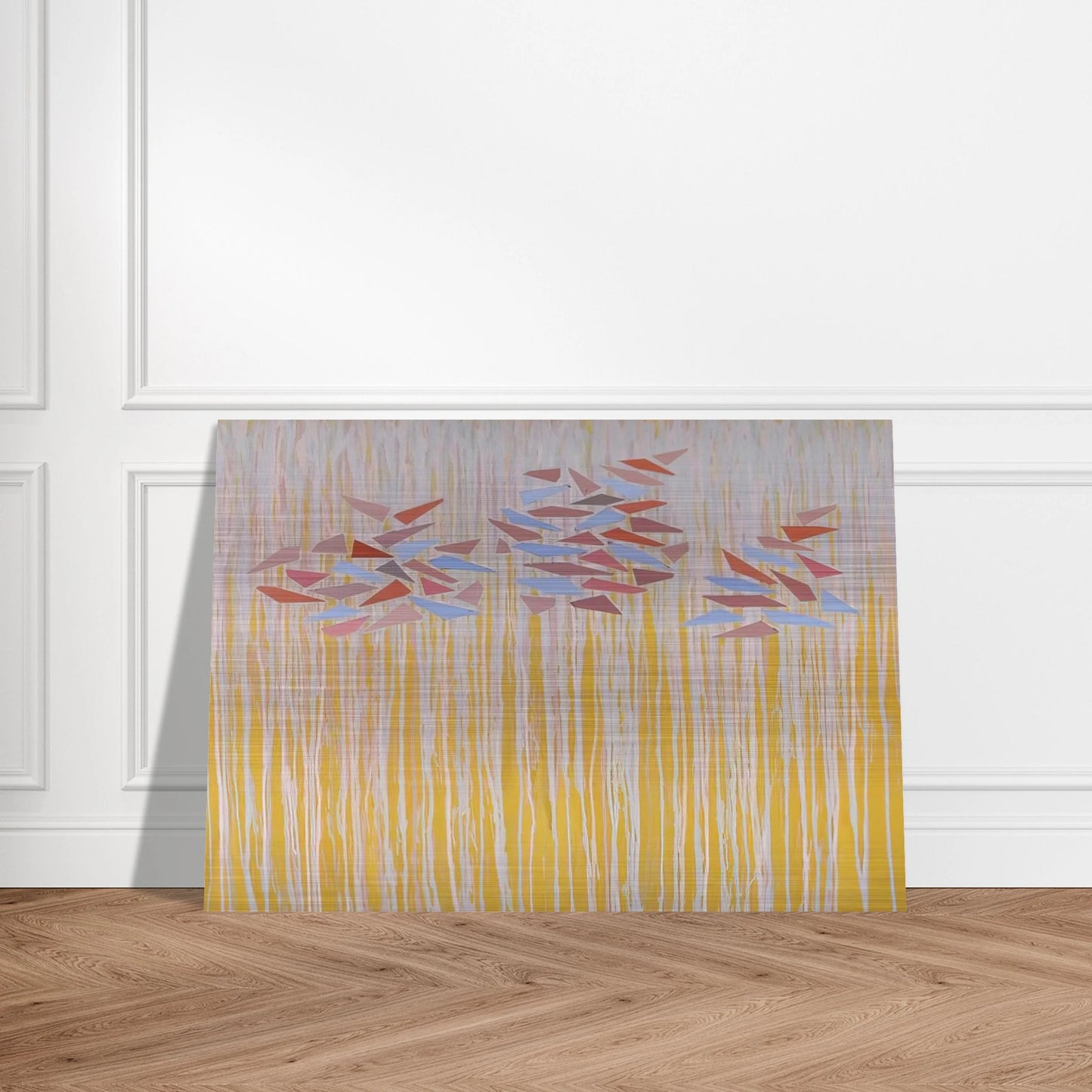 Vari-color gold - 1976 - Robert Goodnough Brushed Aluminum Print - 70x100 cm / 28x40 inches | Robert Goodnough Aluminum Print | Robert Goodnough Prints