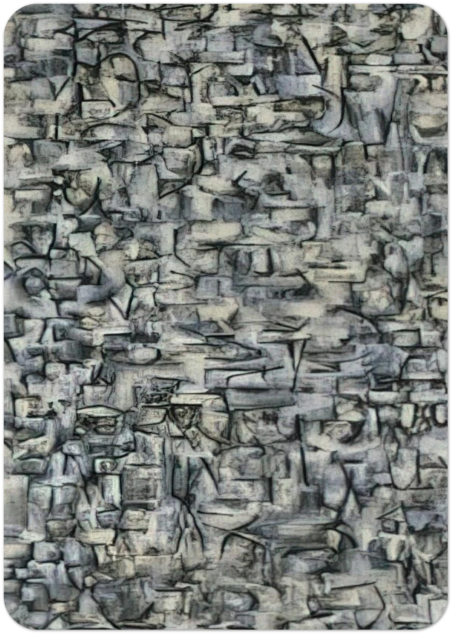 Number 22 - 1949 By Ad Reinhardt Pack of 10 Post Cards | Ad Reinhardt Post Cards | A6 (10.5 x 14.8 cm) - 4.1 x 5.8 inches