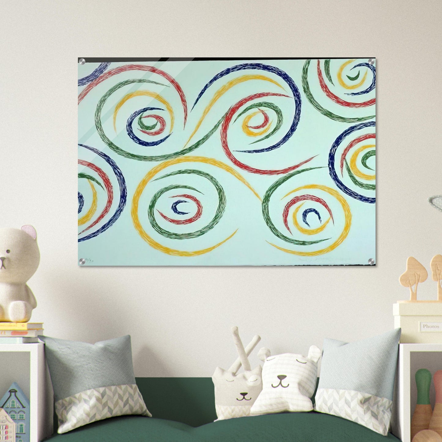 Cercles du Matin - 1992 - Piero Dorazio Acrylic Print - 70x100 cm / 28x40″ inches | Piero Dorazio Wall Art | Piero Dorazio Prints
