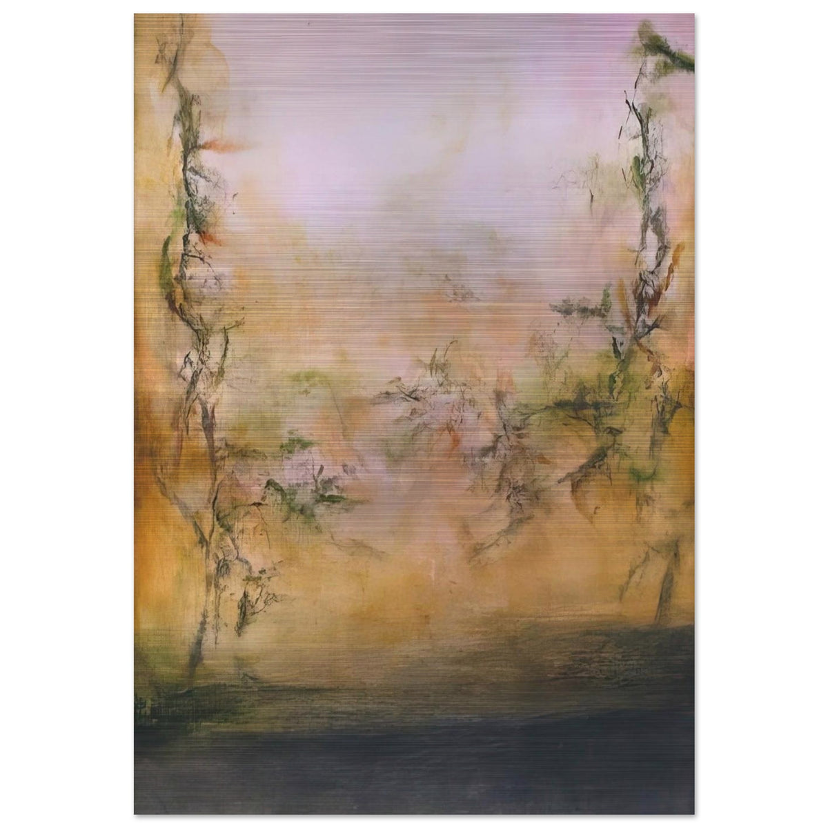 25 5 2001 2001 - Zao Wou-Ki Brushed Aluminum Print - 70x100 cm / 28x40 inches | Zao Wou-Ki Aluminum Print | Zao Wou-Ki Prints