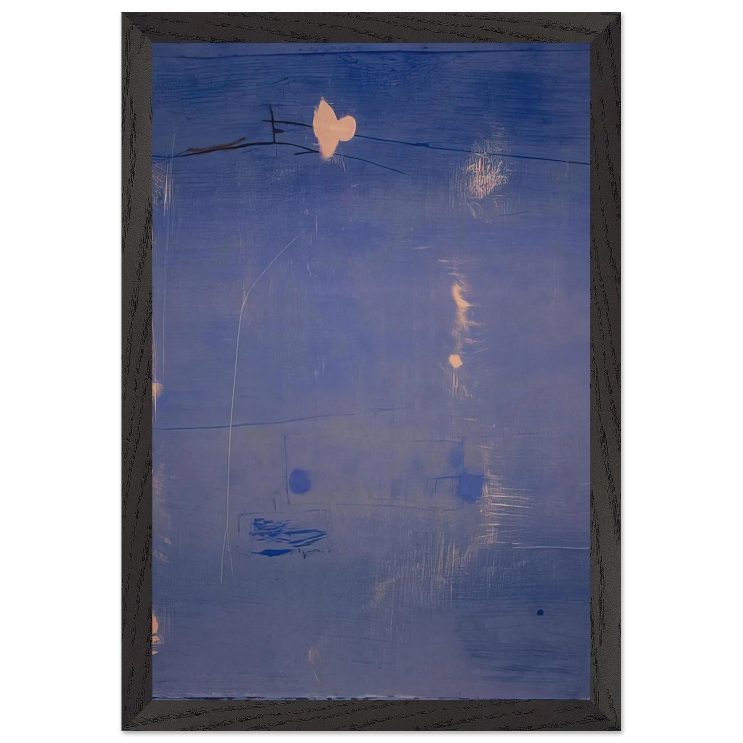 Helen Frankenthaler - Cameo - 1980 Wall art - 30x40 cm / 12x16 inches - Premium Wooden Framed Poster With Fine Art Paper-canvas - Black frame