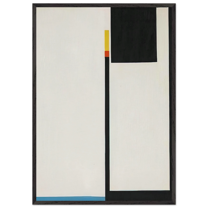 Untitled - 1951 N3 - Bruno Munari 70x100 cm / 28x40 inches Framed Art Print – Black Wooden Frame