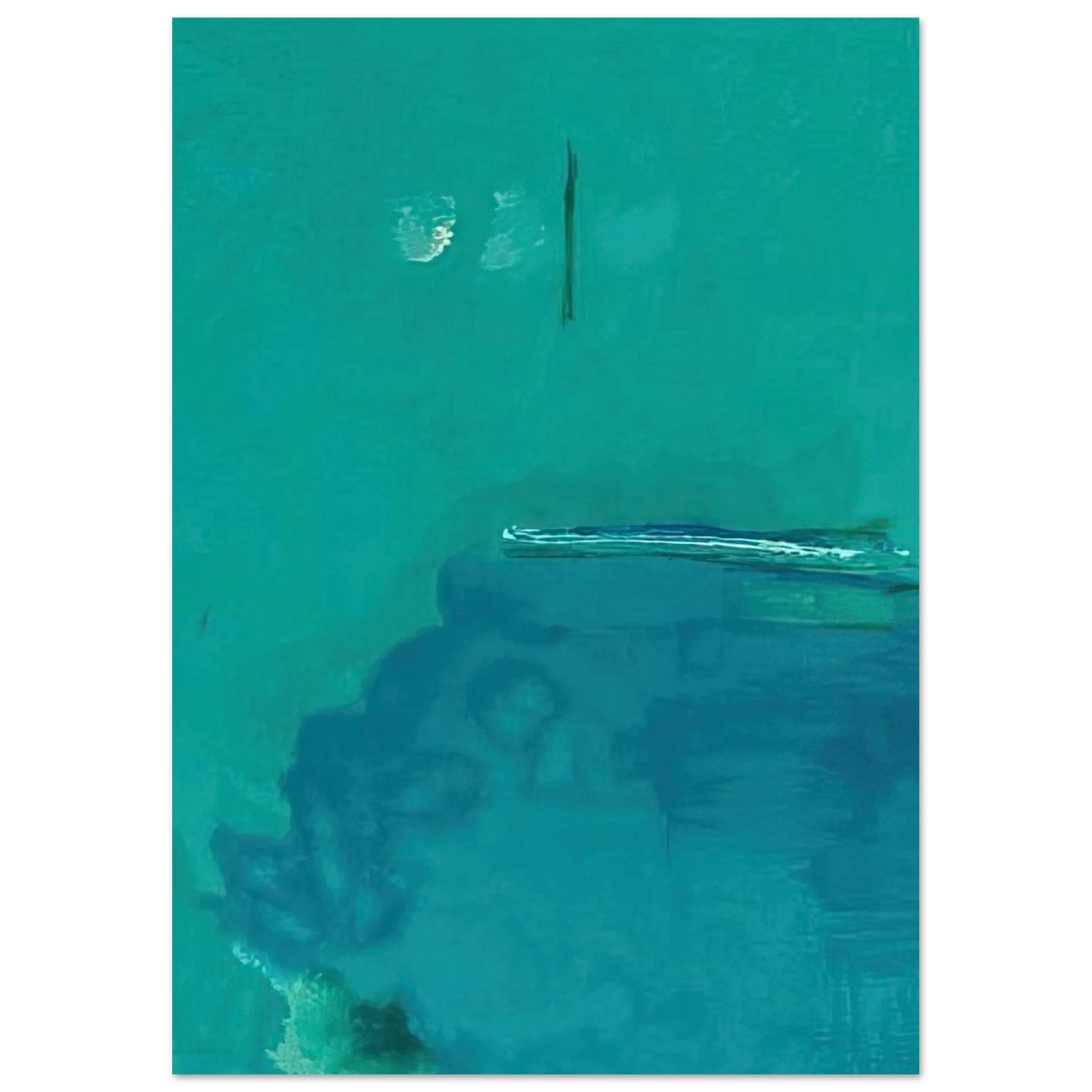 Helen Frankenthaler - Contentment Island - 2004 Wall art - 20x25 cm / 8x10 inches - Fine Art Poster-canvas - -