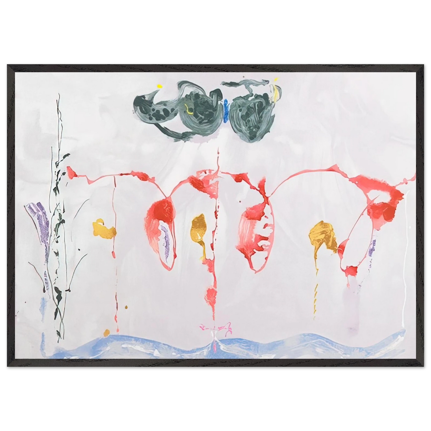 Helen Frankenthaler - Aerie - 2009 Wall art - 70x100 cm / 28x40 inches - Fine Art Poster-canvas - -