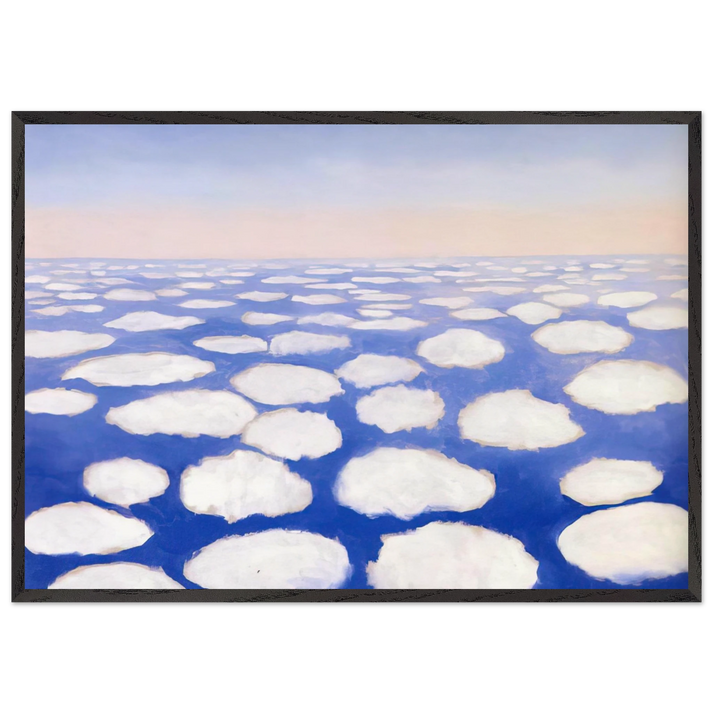 Above the Clouds I - Georgia OKeeffe 70x100 cm / 28x40 inches Framed Art Print – Black Wooden Frame