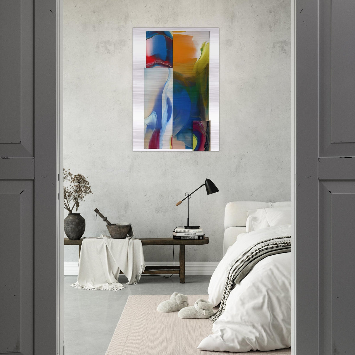Lot and Square - Sam Gilliam Brushed Aluminum Print - 70x100 cm / 28x40 inches | Sam Gilliam Aluminum Print | Sam Gilliam Prints