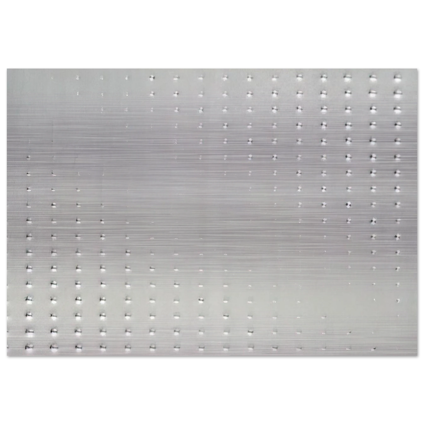Untitled - 1995 - Enrico Castellani Brushed Aluminum Print - 70x100 cm / 28x40 inches | Enrico Castellani Aluminum Print | Enrico Castellani Prints