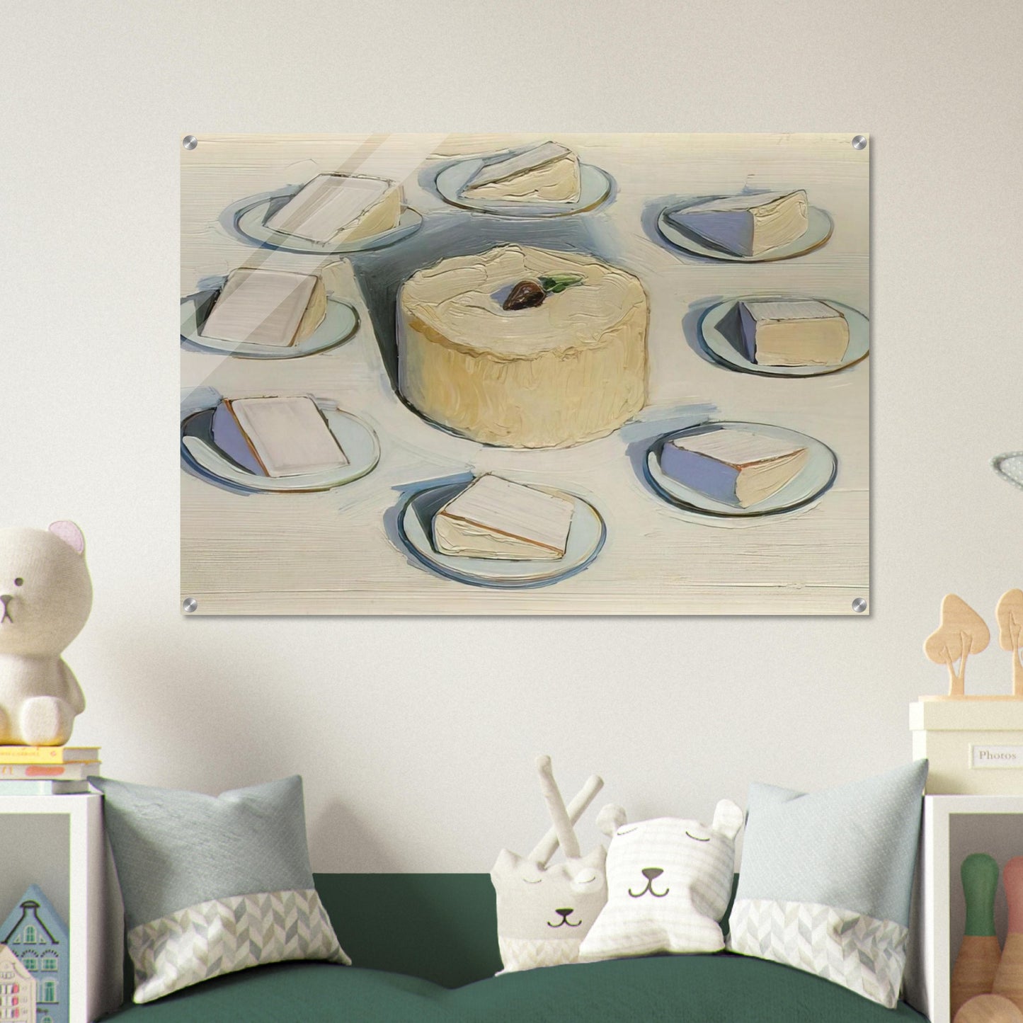 Around the Cake - 1962 - Wayne Thiebaud Acrylic Print - 70x100 cm / 28x40″ inches