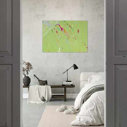 Raindrops Keep Falling on My Head - 1973 - Walasse Ting Acrylic Print - 70x100 cm / 28x40″ inches