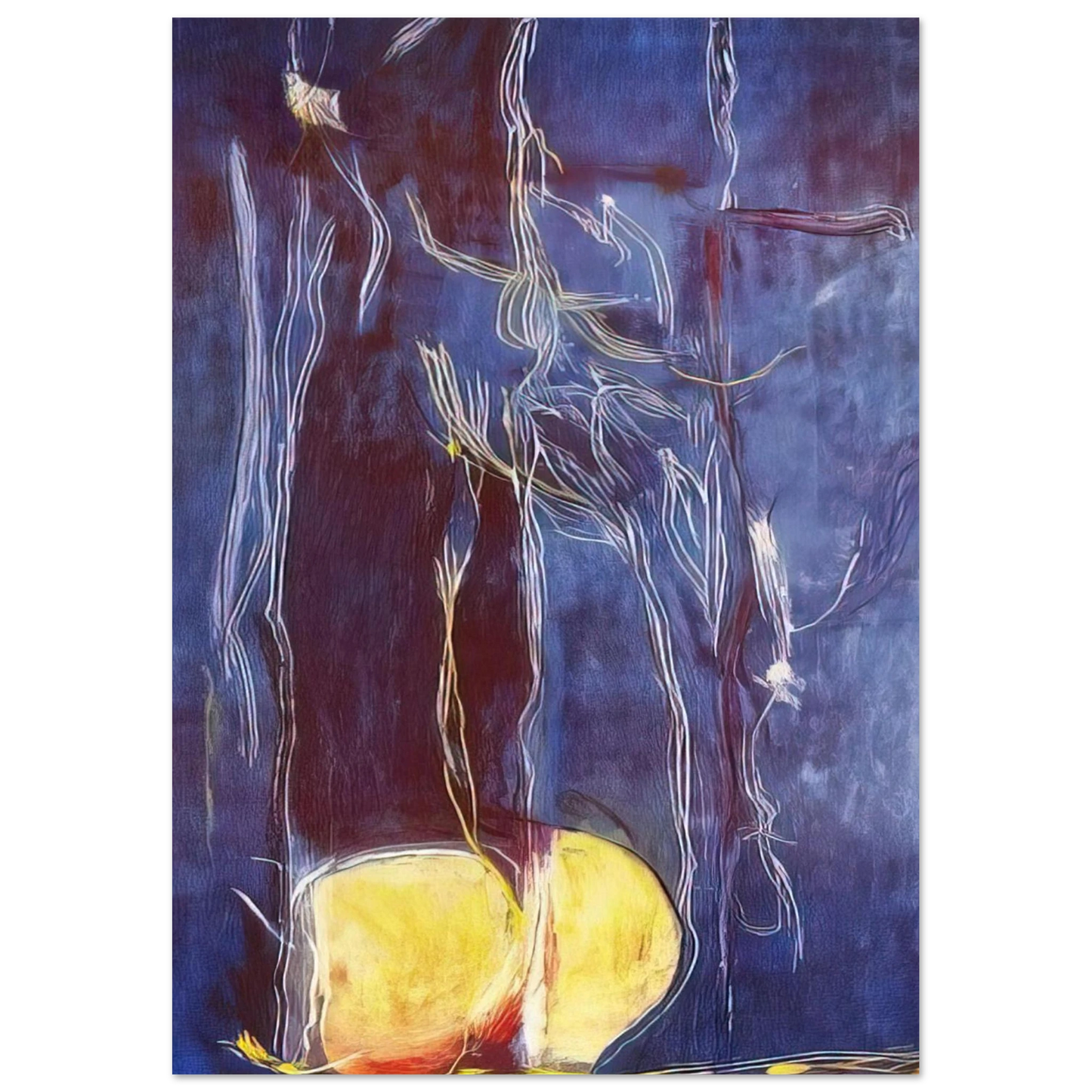 Helen Frankenthaler - All About Blue - 1994 Wall art - 70x100 cm / 28x40 inches - Fine Art Poster-canvas - -