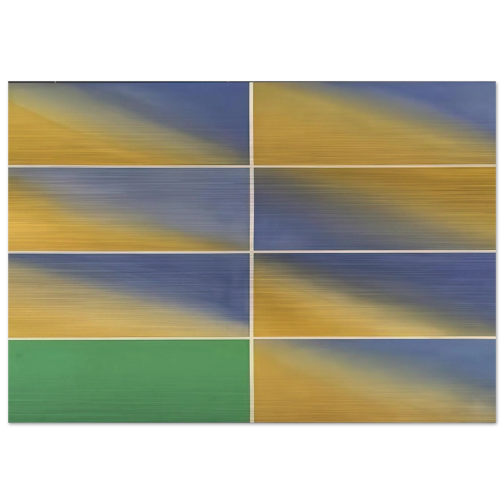 Cambridge Green - 1968 - Mark Lancaster Brushed Aluminum Print - 70x100 cm / 28x40 inches | Mark Lancaster Aluminum Print | Mark Lancaster Prints
