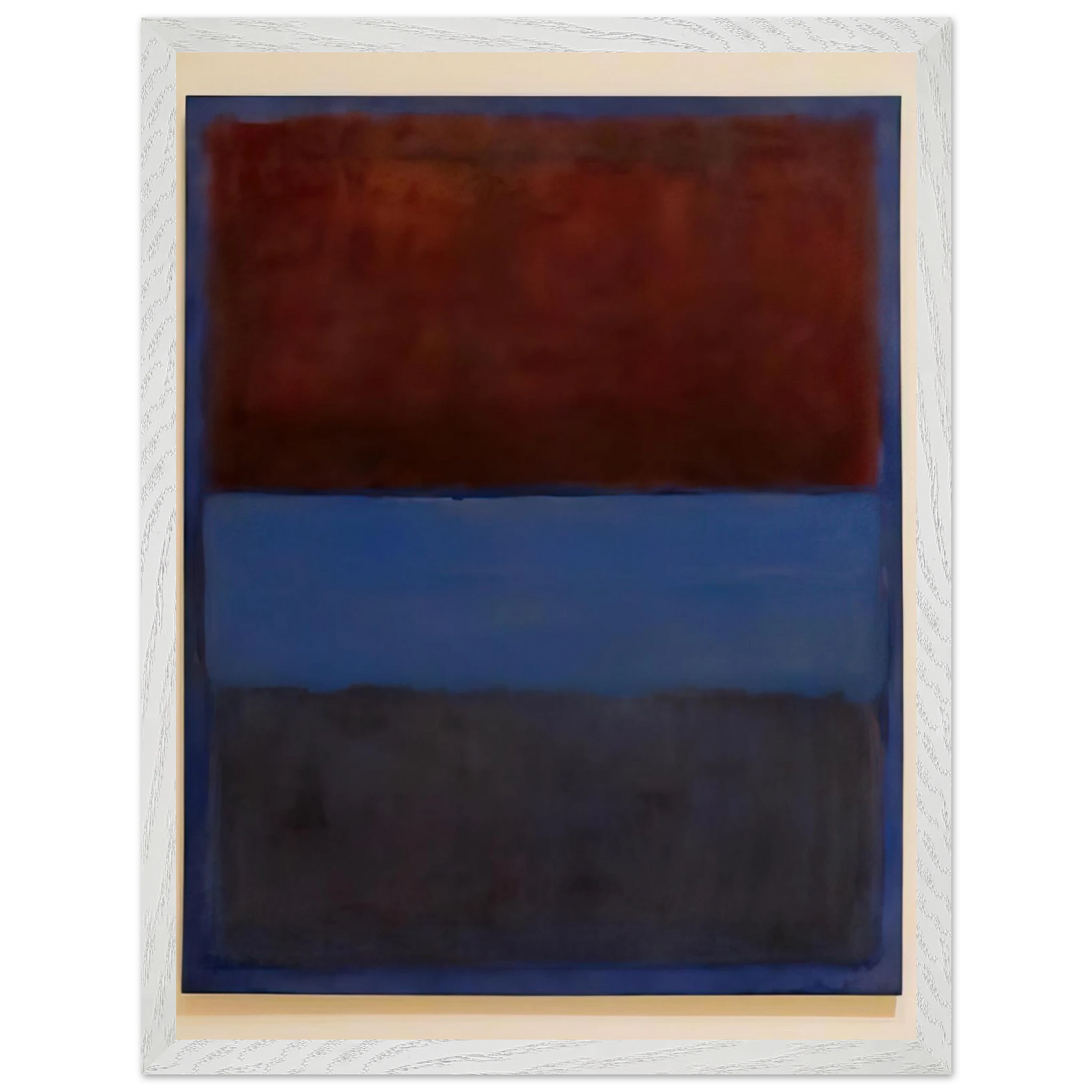 Mark Rothko - No.61 Rust and Blue - 1953 Wall Art - 21x29.7 cm / 8x12" - Premium Wooden Framed Poster With Fine Art Paper-canvas - Wood frame