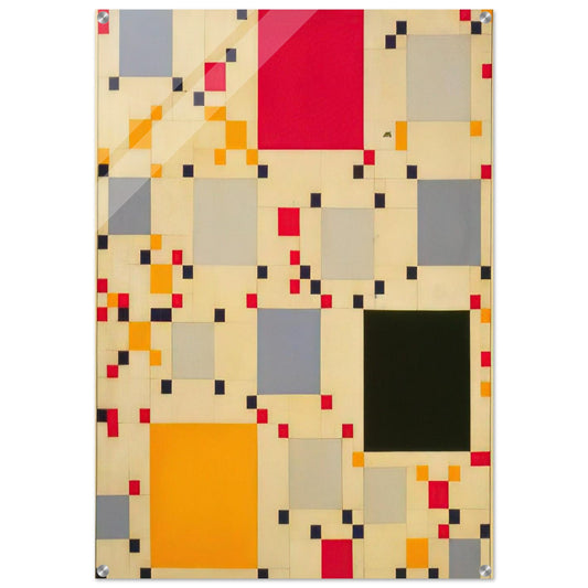 Homage to Victory Boogie-Woogie #1 - 1946 - Leon Polk Smith Acrylic Print - 70x100 cm / 28x40″ inches | Leon Polk Smith Wall Art | Leon Polk Smith Prints