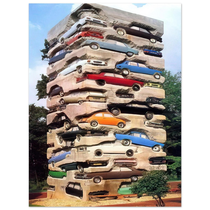Arman - Long-term parking - 1982  75x100 cm / 30x40inches Fine Art Poster