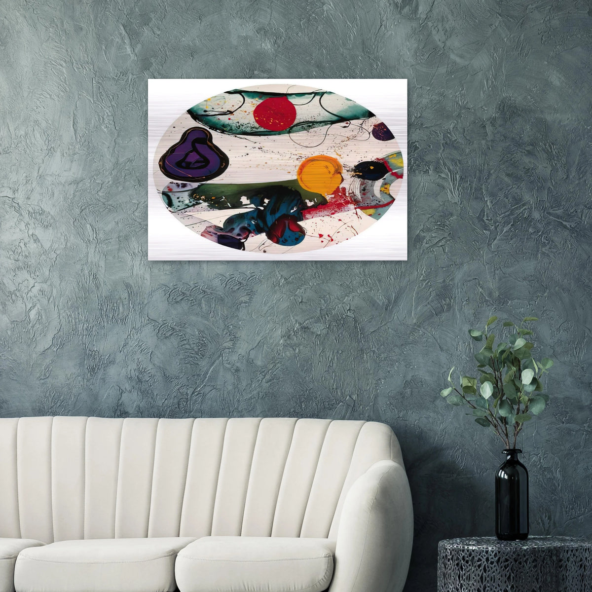 Lollipop  SF88-250  - Sam Francis Brushed Aluminum Print - 70x100 cm / 28x40 inches | Sam Francis Aluminum Print | Sam Francis Prints