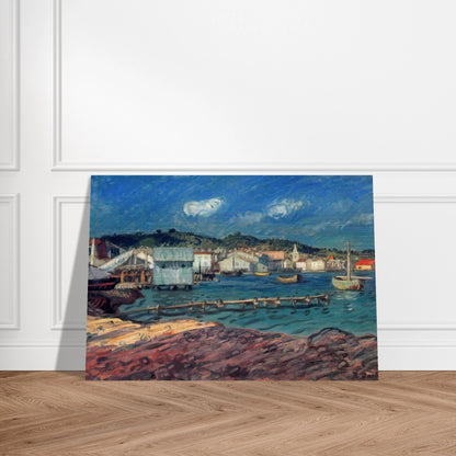 THE PORT OF MARTIGUES - Raoul Dufy Brushed Aluminum Print - 70x100 cm / 28x40 inches | Raoul Dufy Aluminum Print | Raoul Dufy Prints