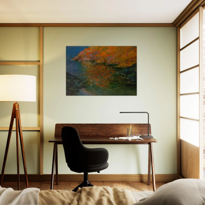 SMALL ROCKY BAY OF NANS CADAQUES 1921 - Salvador Dali Brushed Aluminum Print - 70x100 cm / 28x40 inches | Salvador Dali Aluminum Print | Salvador Dali Prints