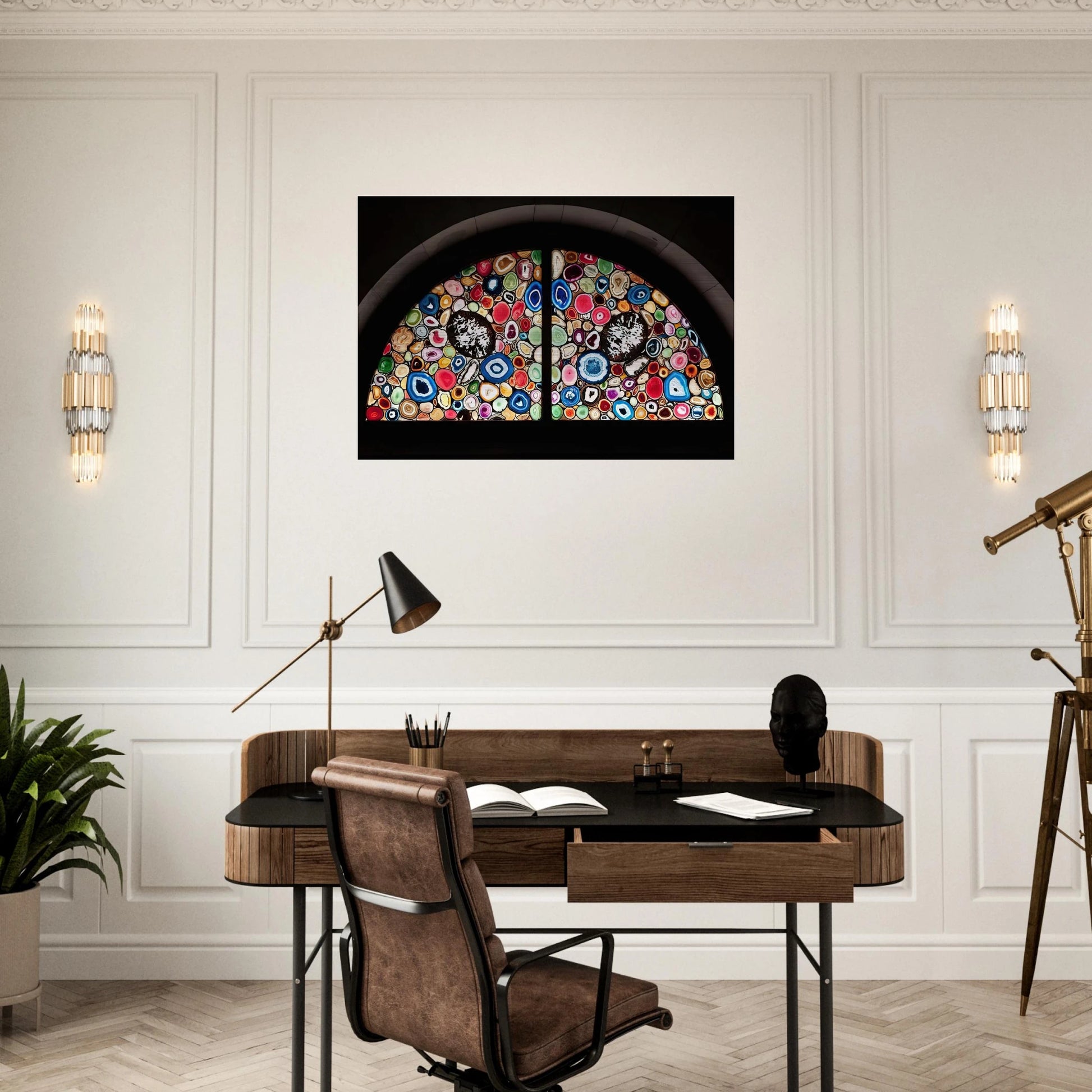 AHATFENSTER 2009 3 - Sigmar Polke Brushed Aluminum Print - 70x100 cm / 28x40 inches | Sigmar Polke Aluminum Print | Sigmar Polke Prints