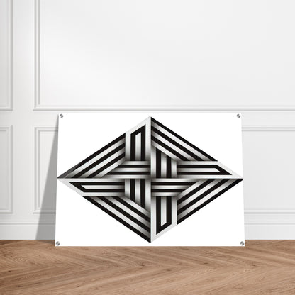 Kumo XV - 1973 - Omar Rayo Acrylic Print - 70x100 cm / 28x40″ inches | Omar Rayo Wall Art | Omar Rayo Prints