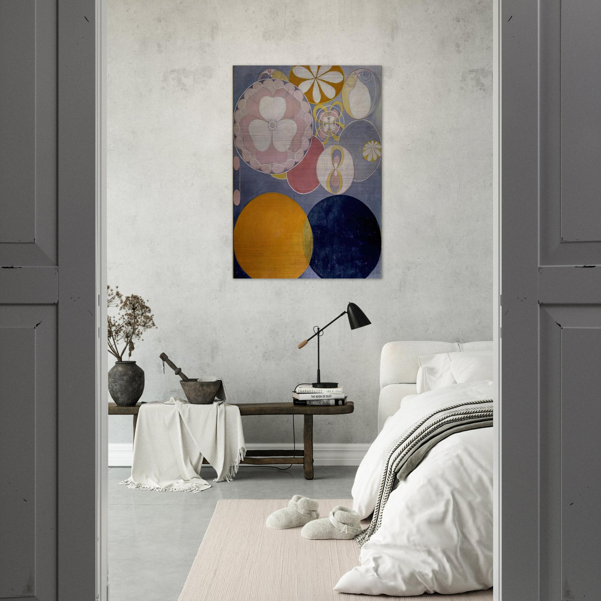 DE TIO ST RSTA N 2 BARNAALDERN 1907 - Hilma af Klint Brushed Aluminum Print - 70x100 cm / 28x40 inches | Hilma af Klint Aluminum Print | Hilma af Klint Prints