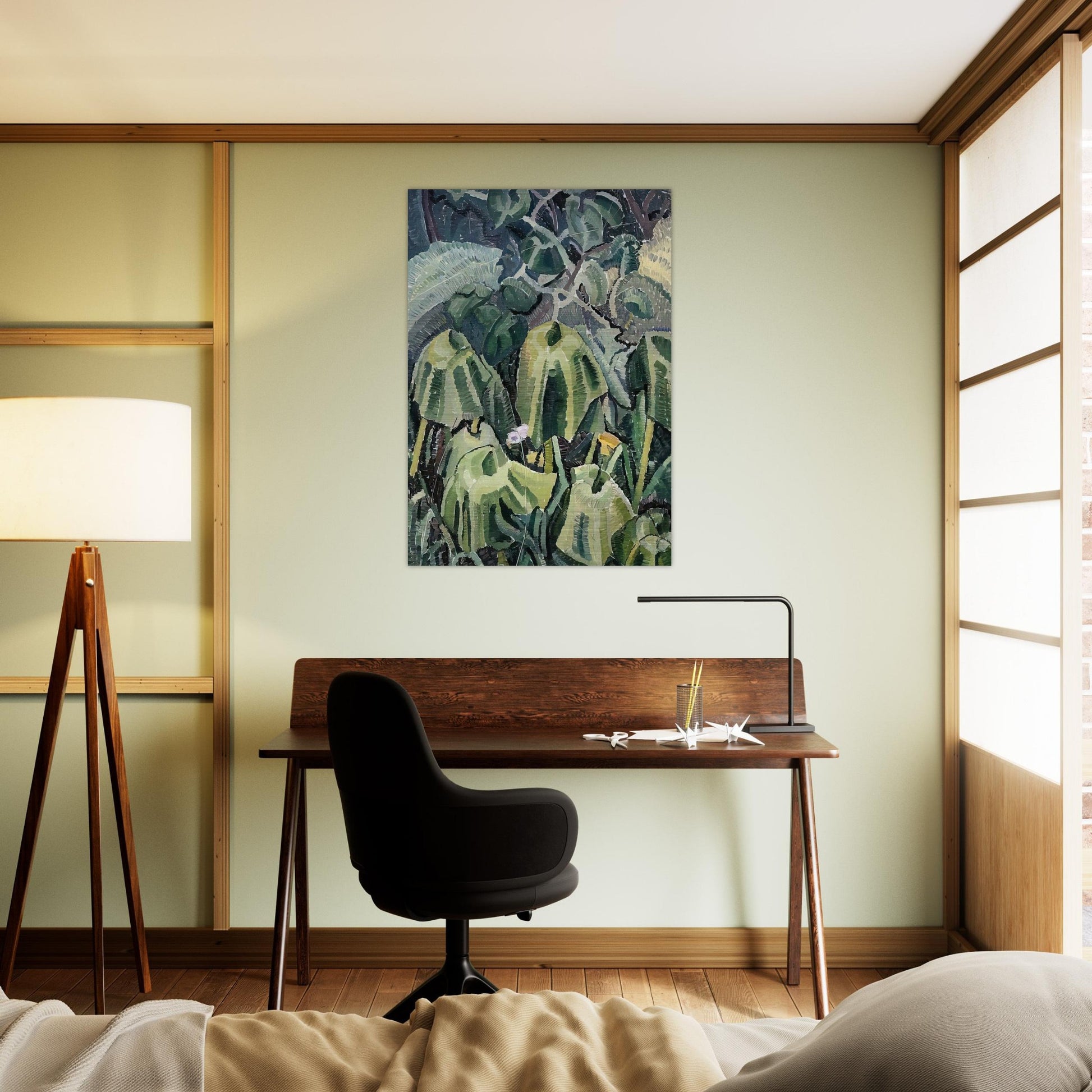 Pumpkin leaves drooping - 1926 - Grace Cossington Smith Brushed Aluminum Print - 70x100 cm / 28x40 inches | Grace Cossington Smith Aluminum Print | Grace Cossington Smith Prints