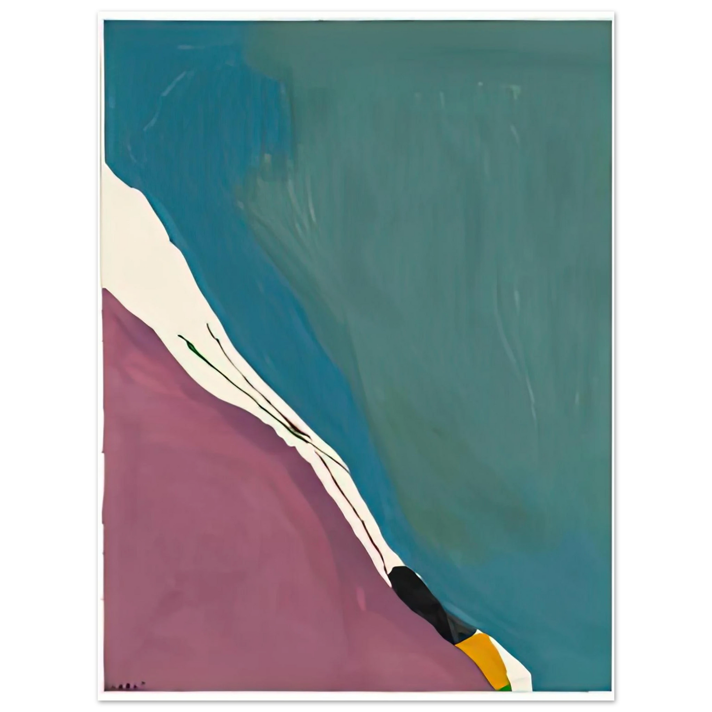 Helen Frankenthaler - Red Travels, 1971- Wall Art - 21x29.7 cm / 8x12" - Fine Art Poster-canvas - -
