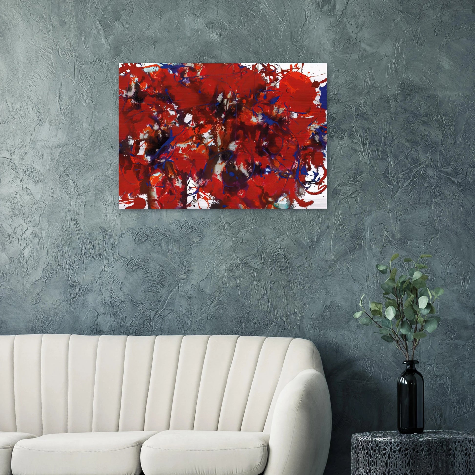 Untitled  SFP94-39  SFF 1714  - Sam Francis Brushed Aluminum Print - 70x100 cm / 28x40 inches | Sam Francis Aluminum Print | Sam Francis Prints