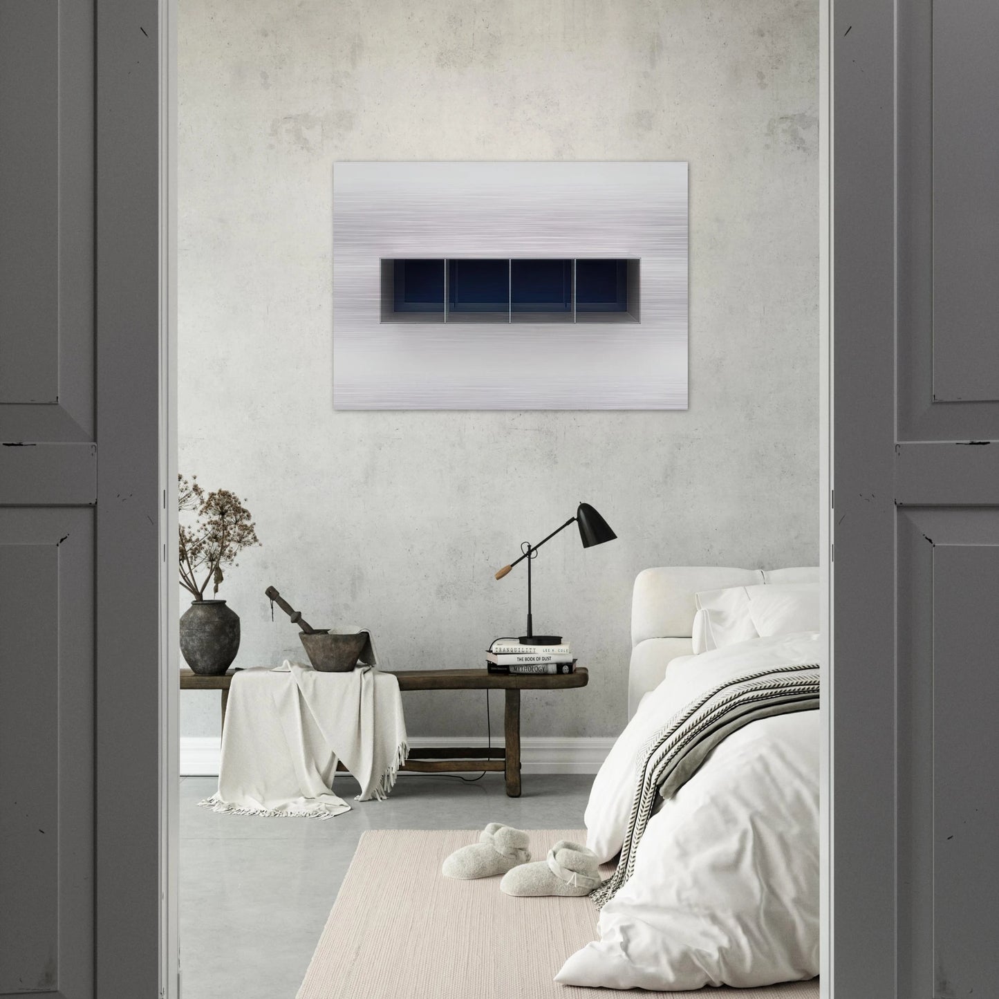 Untitled Menziken - 1988 - Donald Judd Brushed Aluminum Print - 70x100 cm / 28x40 inches | Donald Judd Aluminum Print | Donald Judd Prints
