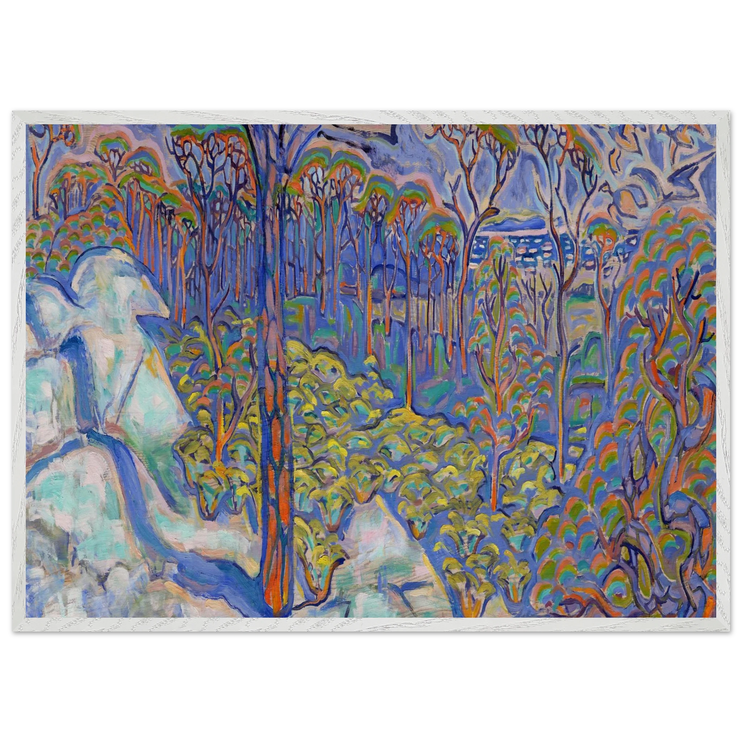 Walter Inglis Anderson - Walter Anderson Wall art - 40x50 cm / 16x20 inches - Premium Wooden Framed Poster With Fine Art Paper-canvas - White frame