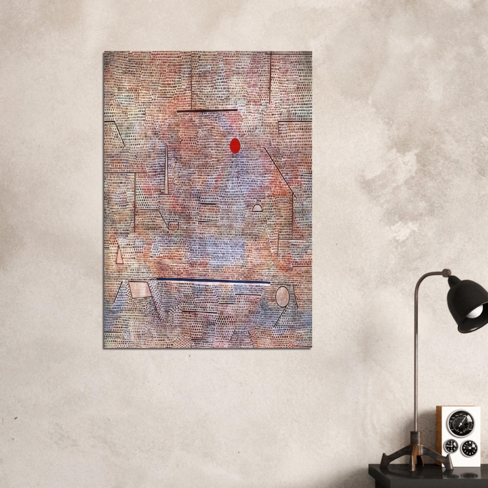 CACODEMONIC 1916 - Paul Klee Brushed Aluminum Print - 70x100 cm / 28x40 inches | Paul Klee Aluminum Print | Paul Klee Prints
