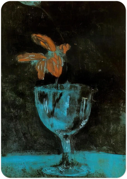 A blue vase - 1903 By Pablo Picasso Pack of 10 Post Cards | Pablo Picasso Post Cards | A6 (10.5 x 14.8 cm) - 4.1 x 5.8 inches