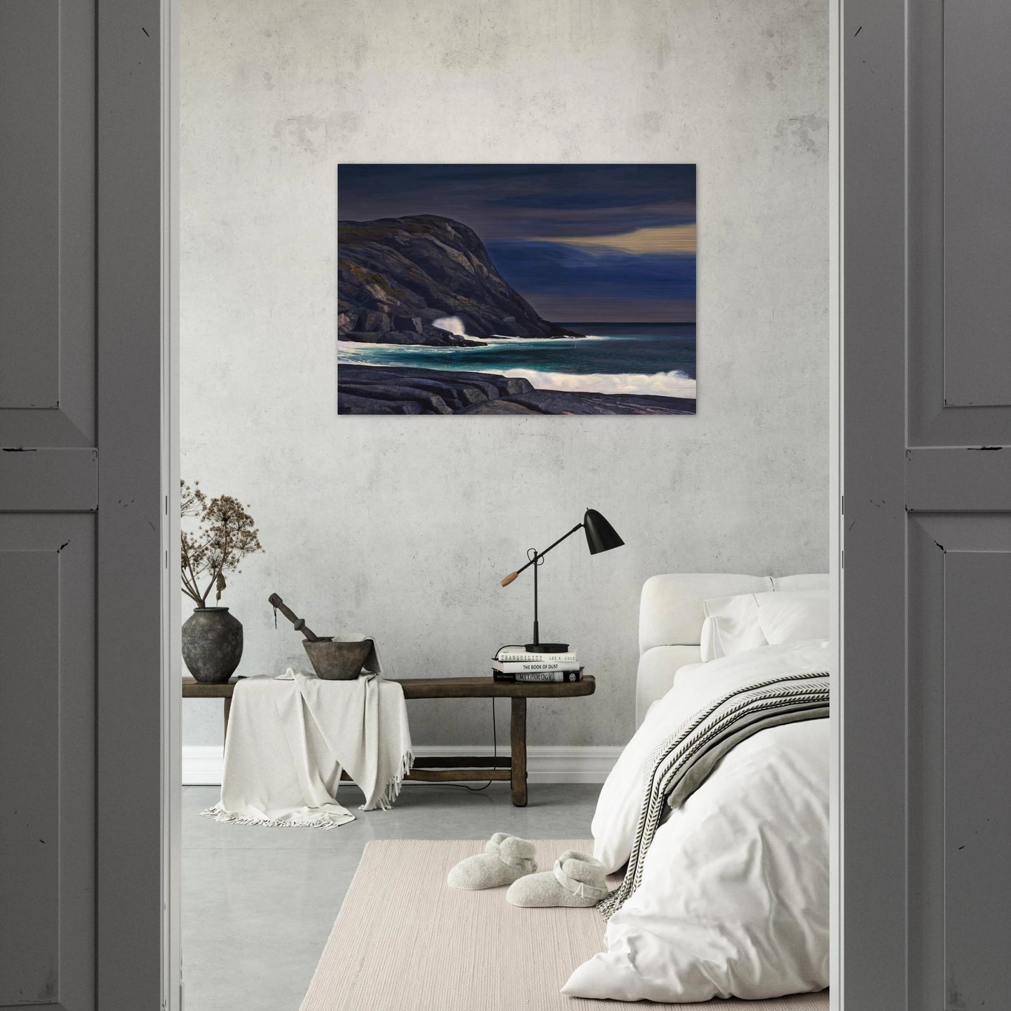 Brewing Storm, Monhegan - Rockwell Kent Brushed Aluminum Print - 70x100 cm / 28x40 inches | Rockwell Kent Aluminum Print | Rockwell Kent Prints