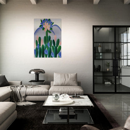 Manacá - Tarsila do Amaral Brushed Aluminum Print - 70x100 cm / 28x40 inches | Tarsila do Amaral Aluminum Print | Tarsila do Amaral Prints
