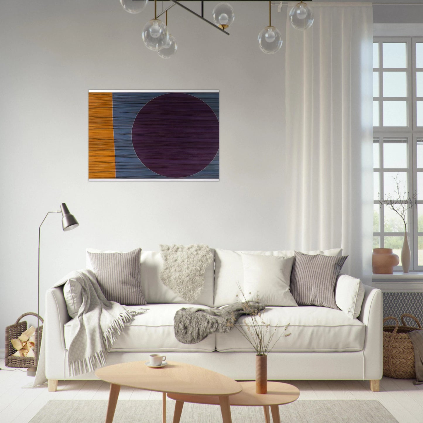 Rhinoceros 3 - Sam Gilliam Brushed Aluminum Print - 70x100 cm / 28x40 inches | Sam Gilliam Aluminum Print | Sam Gilliam Prints