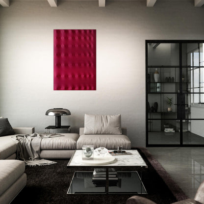 Superficie rossa - 2006 - Enrico Castellani Brushed Aluminum Print - 70x100 cm / 28x40 inches | Enrico Castellani Aluminum Print | Enrico Castellani Prints