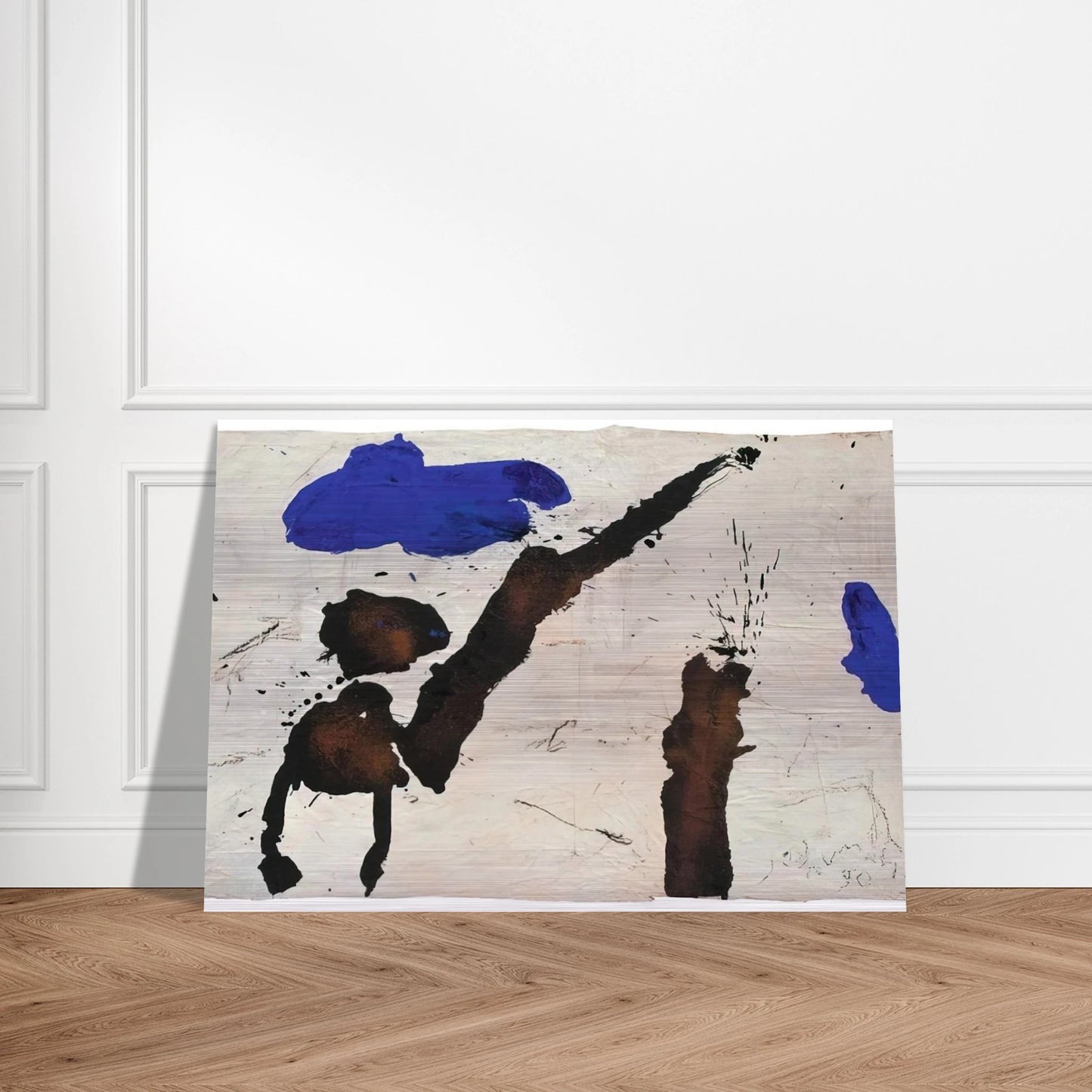 Gc-17 - 1990 - Emil Schumacher Brushed Aluminum Print - 70x100 cm / 28x40 inches | Emil Schumacher Aluminum Print | Emil Schumacher Prints